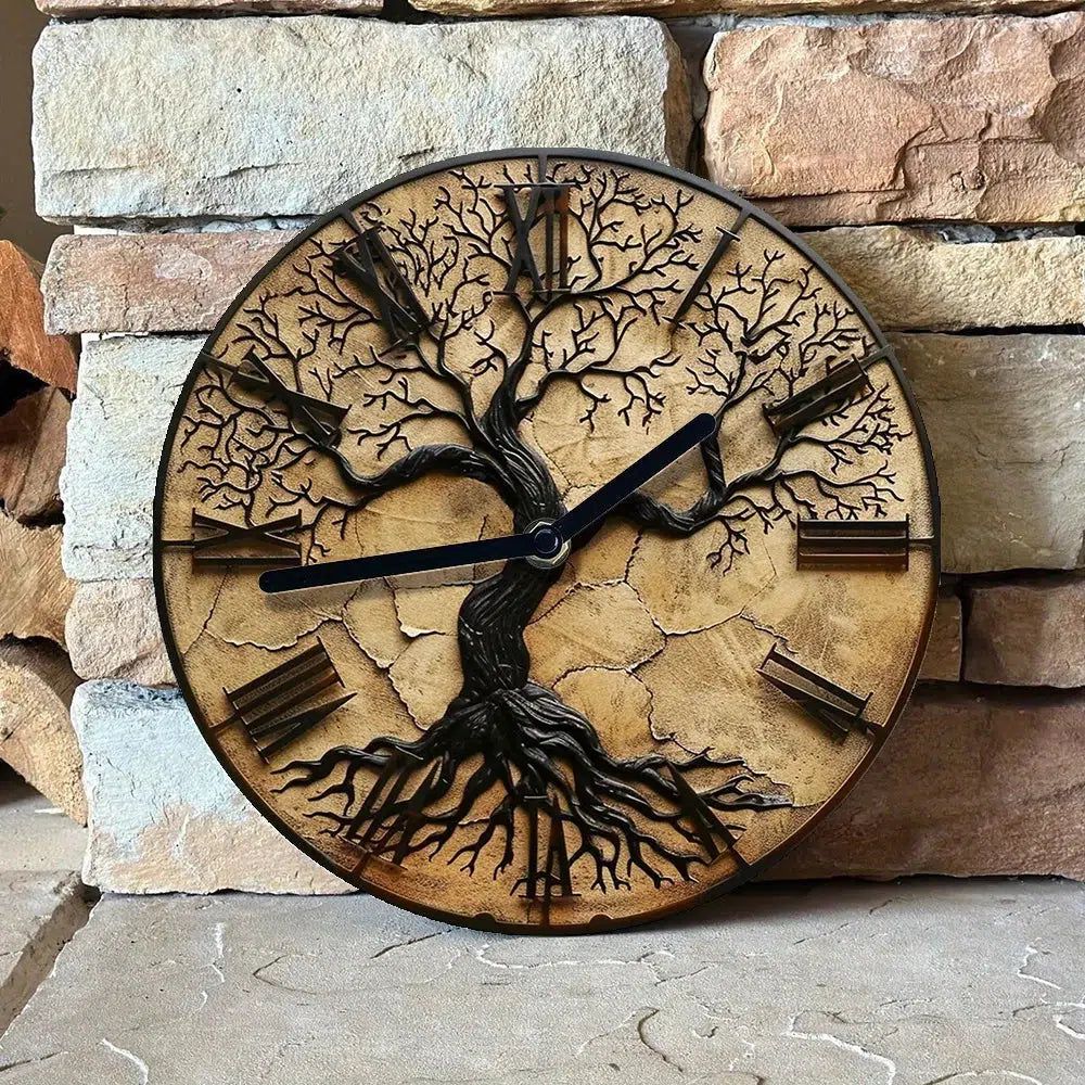 Vintage Tree of Life Wall Clock Wicca Pagan Wall Clock-MoonChildWorld