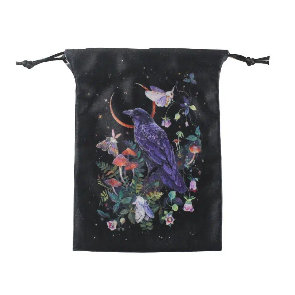 Velvet Tarot Cards Storage Bag Animal Tarot Pouch Rune Dice Crystal Jewelry Bag-MoonChildWorld