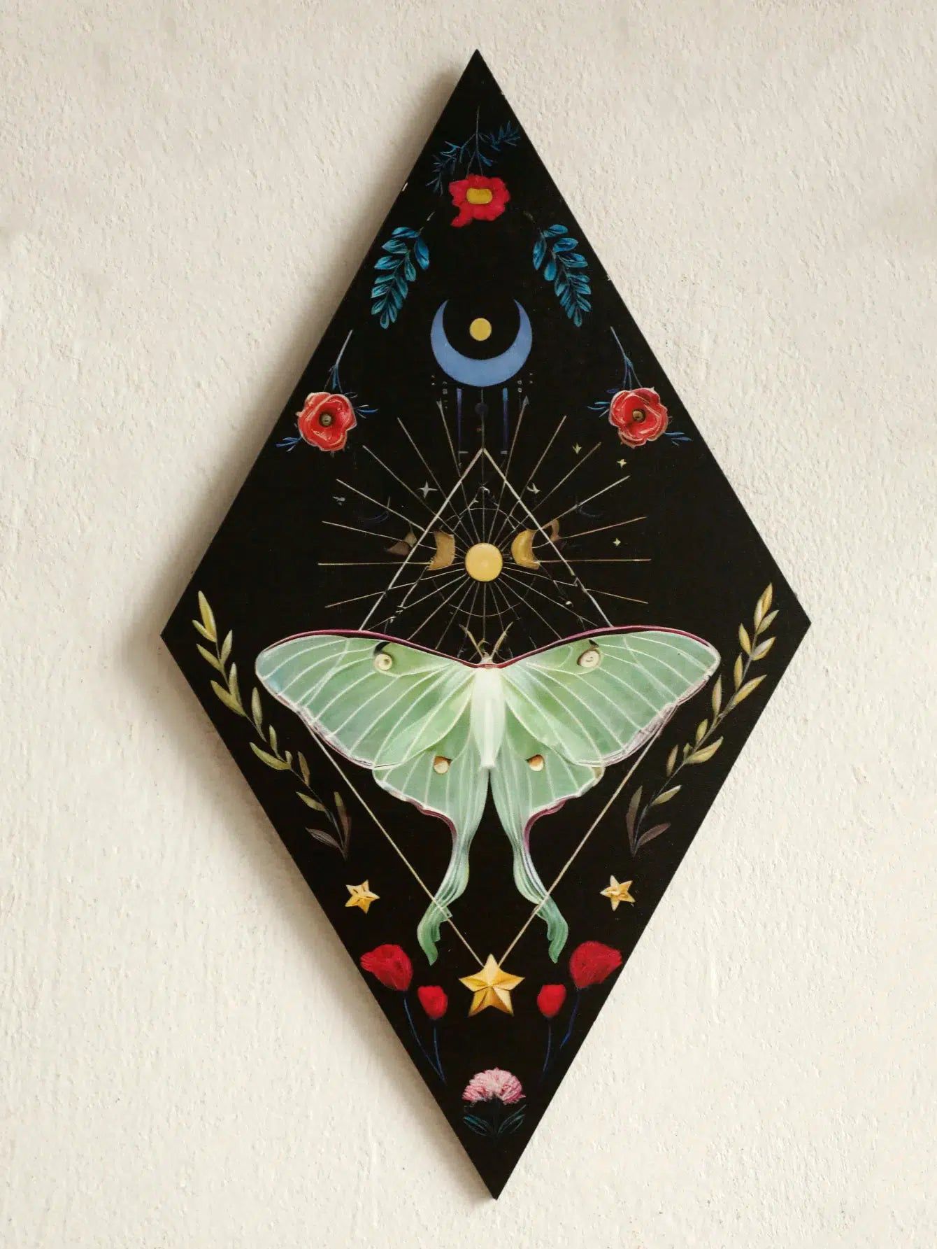 Butterfly Luna Moth Witchy Wooden Wall Witchy Decor-MoonChildWorld