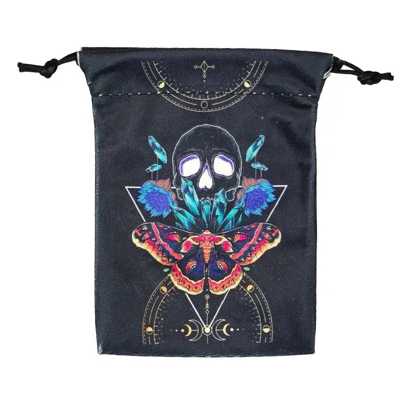 Tarot Card Storage Bag Luna Moth Witch Tarot Pouch-MoonChildWorld