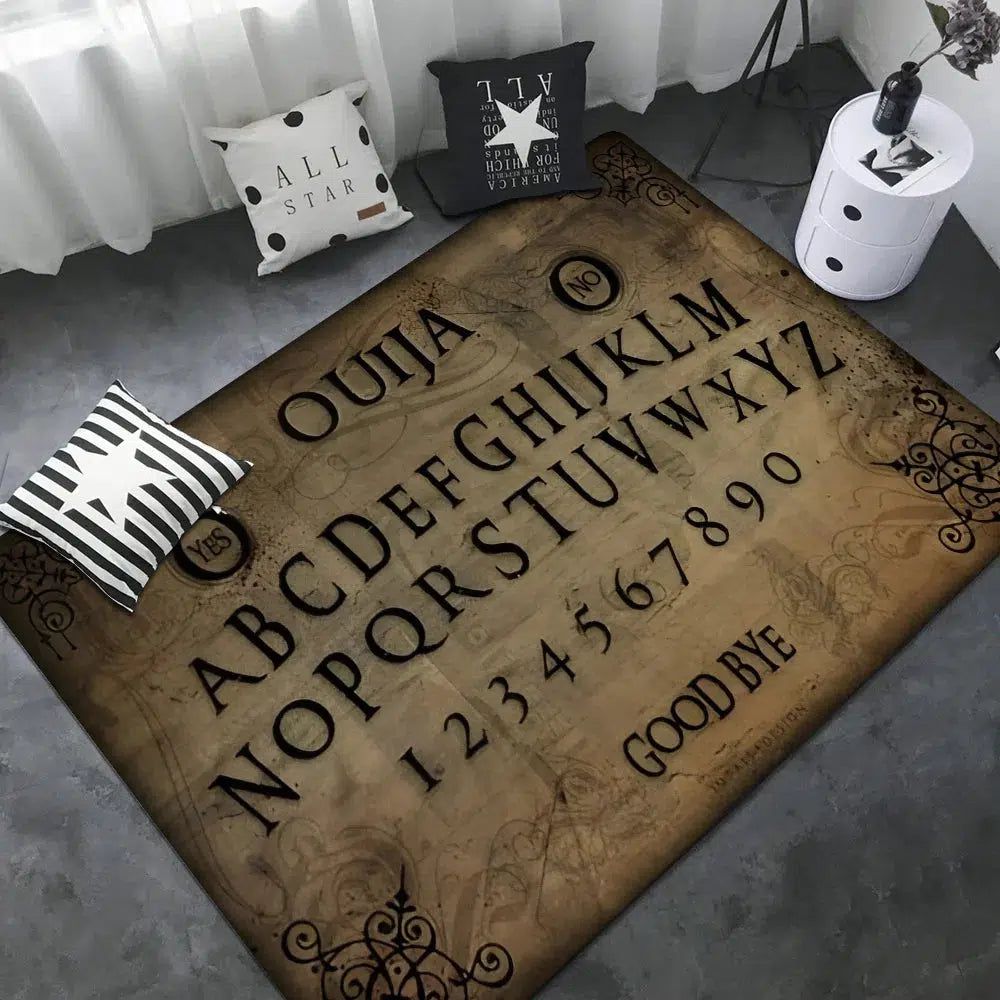 Ouija Tarot Witchcraft Gothic Area Rug-MoonChildWorld