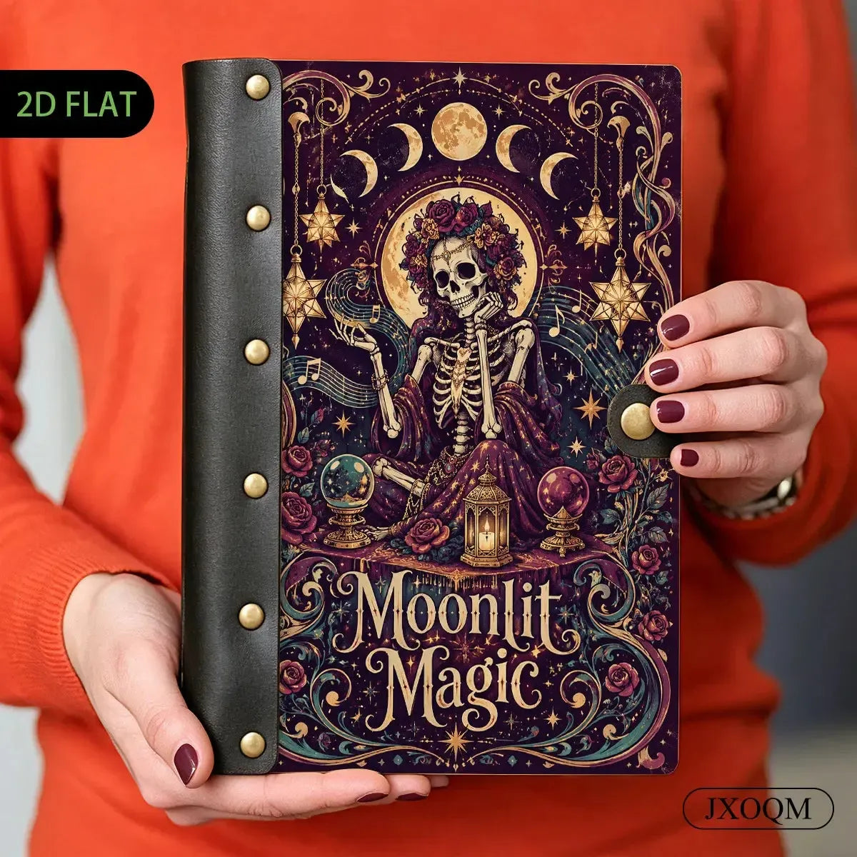 Skeleton Crystal Ball Journal - skeleton journal - MoonChildWorld
