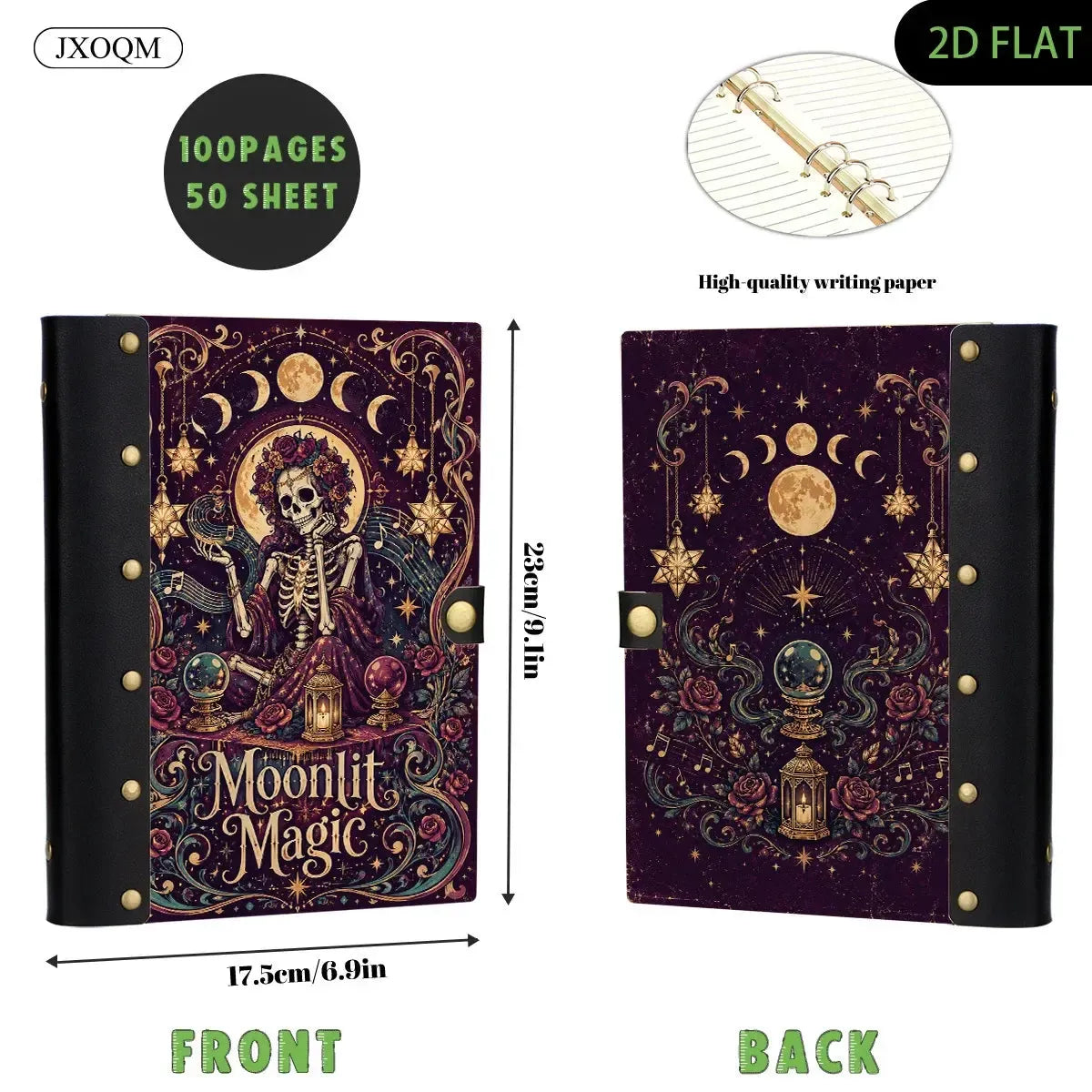 Skeleton Crystal Ball Journal - divination journal - MoonChildWorld
