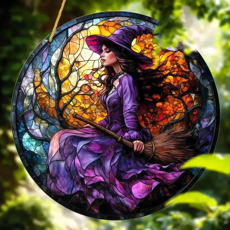 Spiritual suncatcher Mystic window decor Gothic window art Witchy Hanging Ornament for Christmas, Halloween-MoonChildWorld
