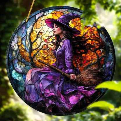 Spiritual suncatcher Mystic window decor Gothic window art Witchy Hanging Ornament for Christmas, Halloween-MoonChildWorld
