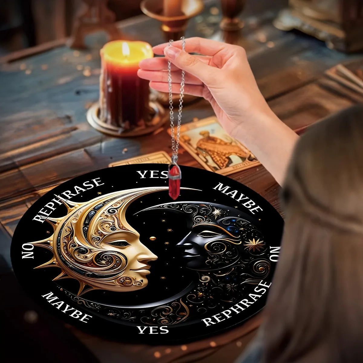 Solar Moon Pendulum Board for Astrology & Divination-MoonChildWorld