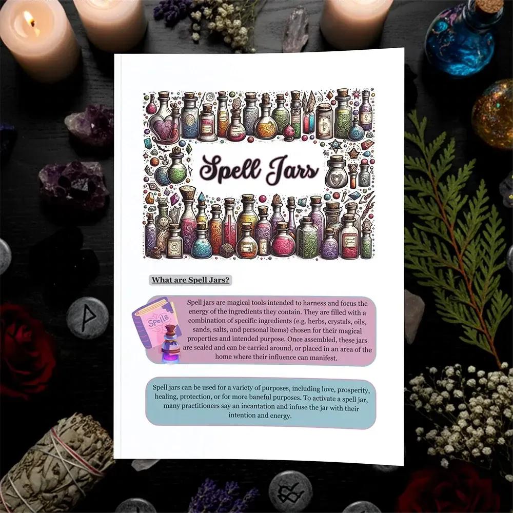 Spell Jars Grimoire: 50-Page Advanced Practices & Baneful Spells-MoonChildWorld