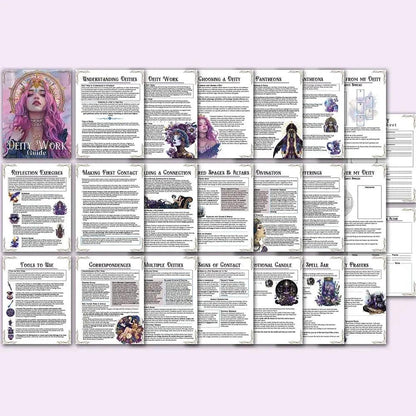 Spell Jars Rituals Herbal Guide Book 27 Pages Witchcraft Magic Workbook for Beginners-MoonChildWorld