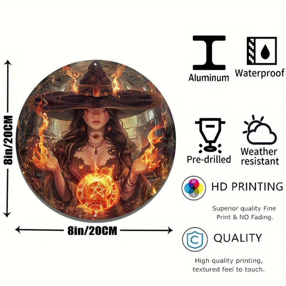 Spell Witch Metal Sign Occult Halloween Home Decor-MoonChildWorld