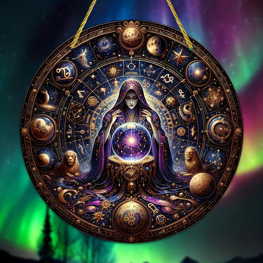 Spell Witch Suncatcher Occult Witchcraft Acrylic Round Sign-MoonChildWorld
