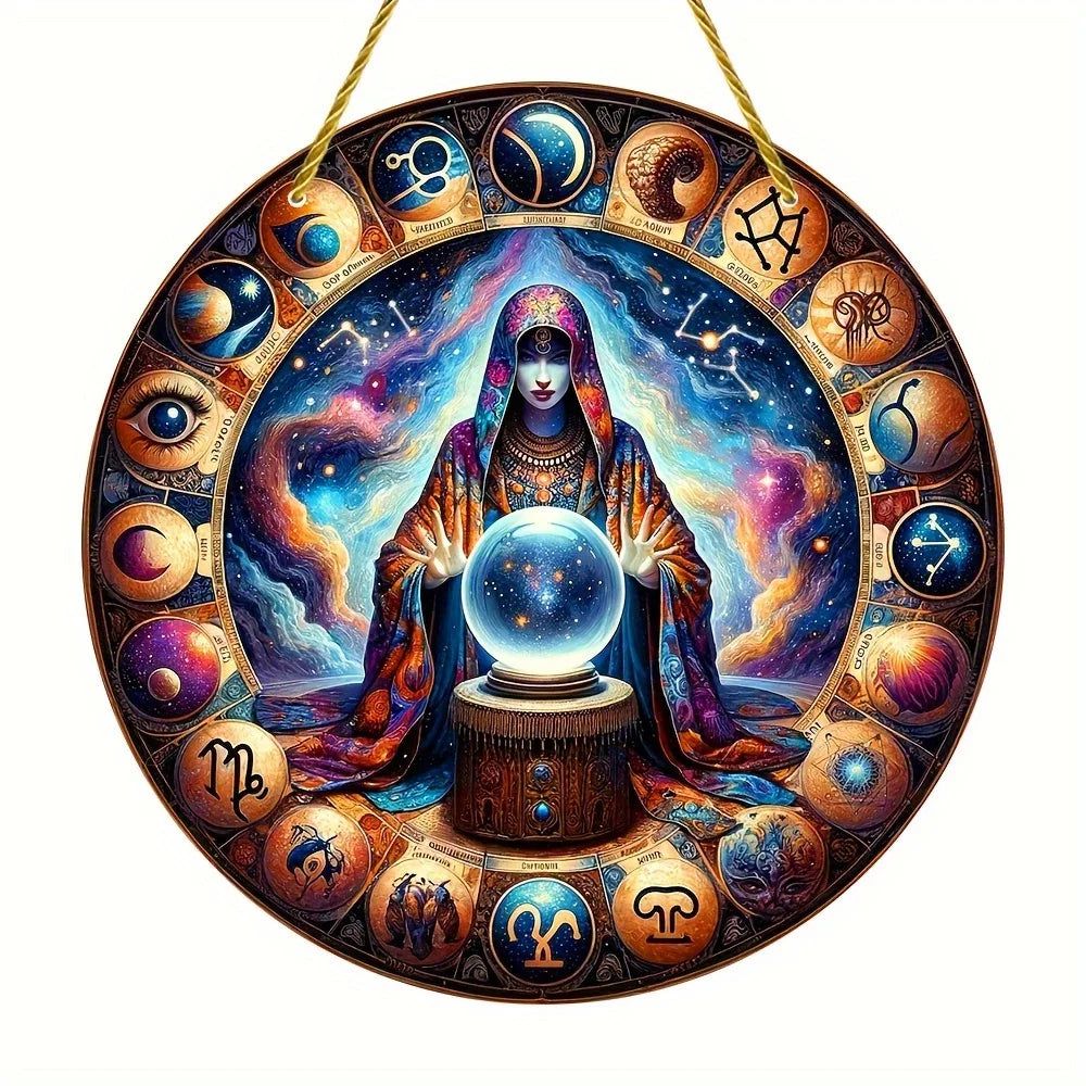 Spell Witch Suncatcher Occult Witchcraft Acrylic Round Sign-MoonChildWorld