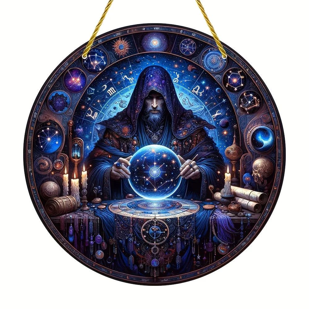 Spell Witch Suncatcher Occult Witchcraft Acrylic Round Sign-MoonChildWorld