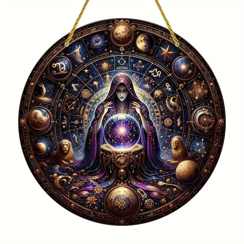 Spell Witch Suncatcher Occult Witchcraft Acrylic Round Sign-MoonChildWorld