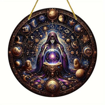 Spell Witch Suncatcher Occult Witchcraft Acrylic Round Sign-MoonChildWorld