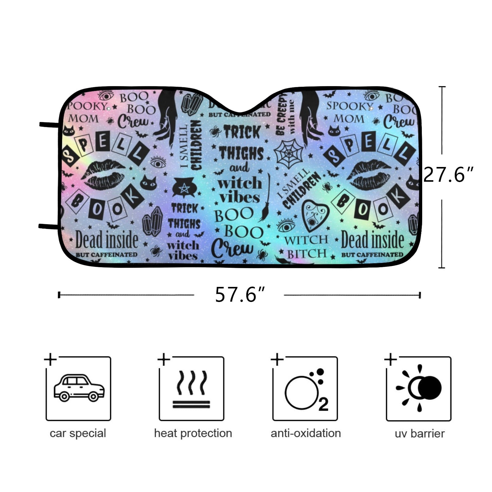 Spell Witchcraft Car Sun Shade-MoonChildWorld