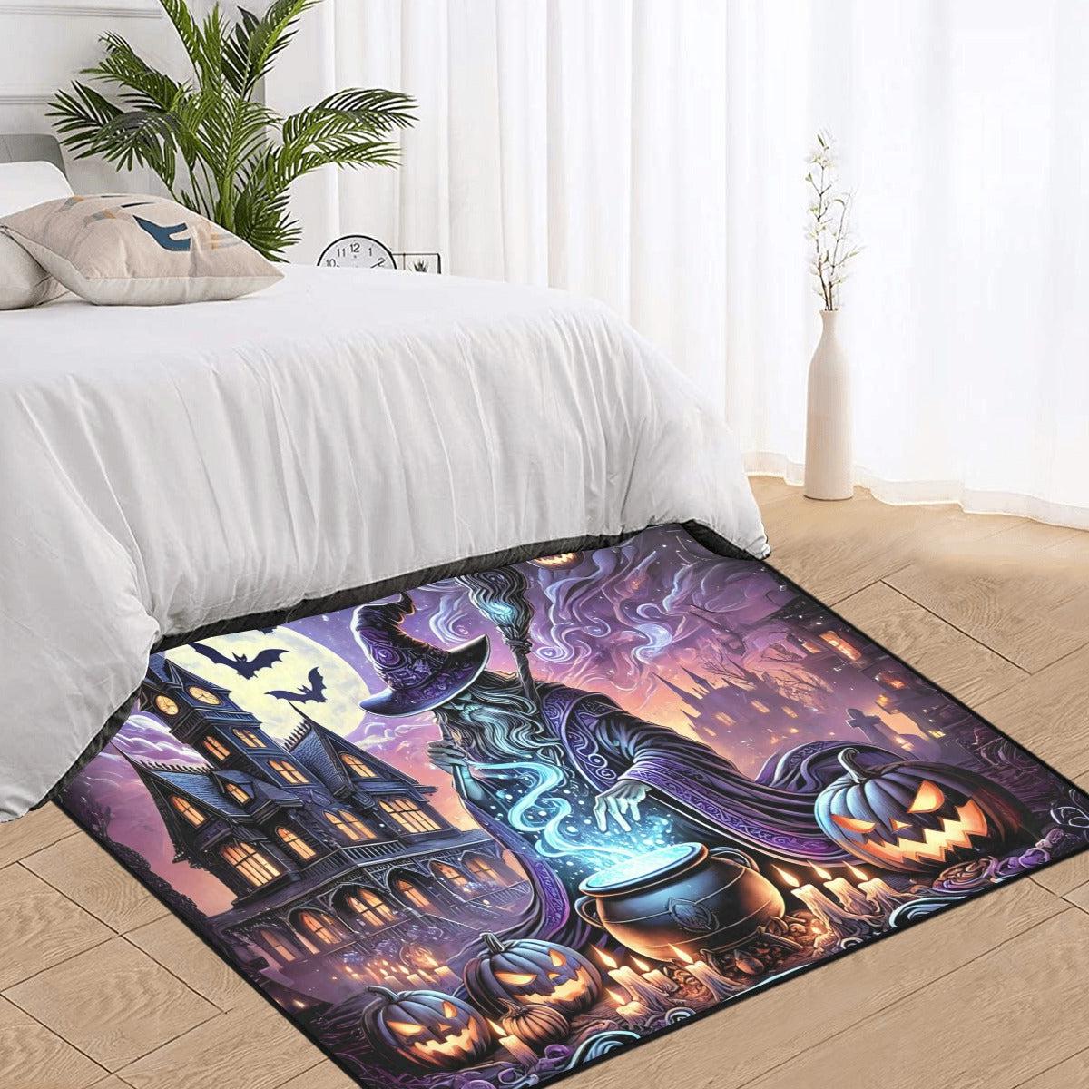 Spell Wizard Area Rug Witchcraft Carpet for Halloween-MoonChildWorld