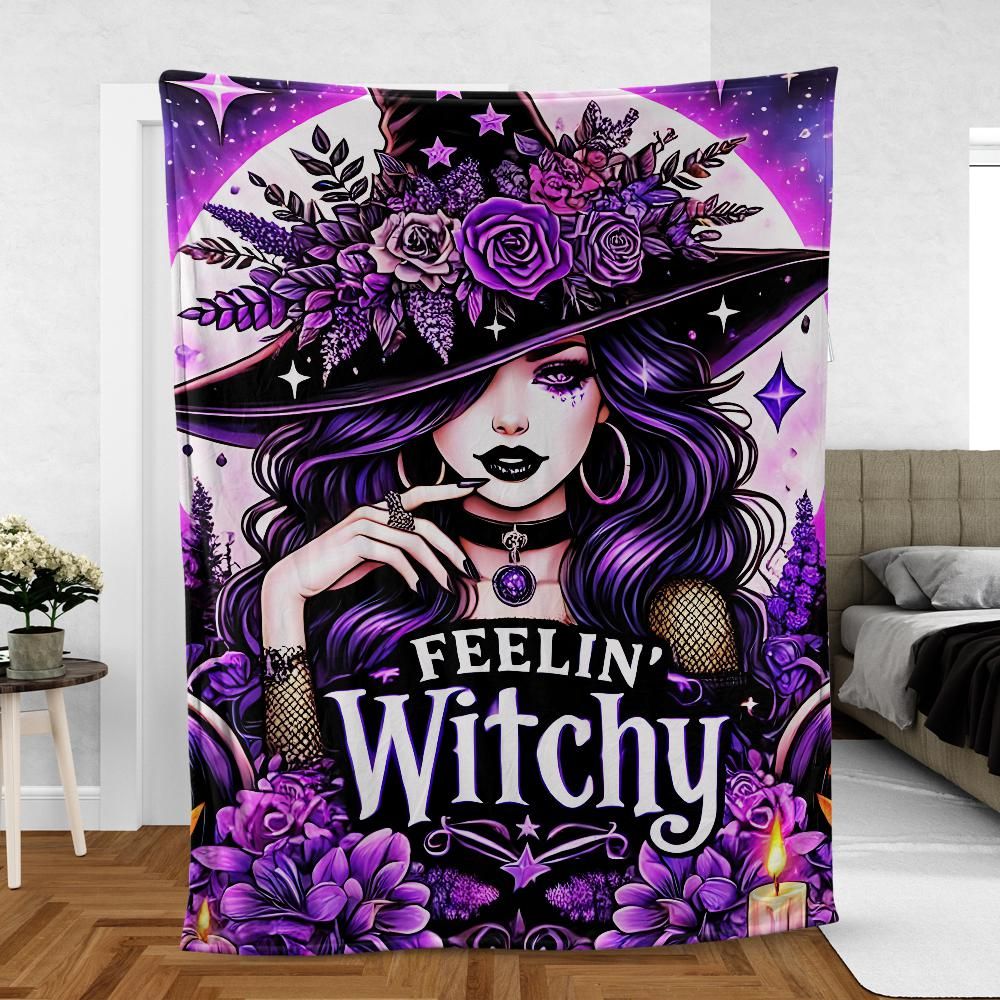 Spellbinding Witchy Blanket for Halloween & Magic Lovers-MoonChildWorld