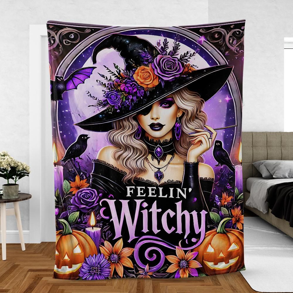 Spellbinding Witchy Blanket for Halloween & Magic Lovers-MoonChildWorld