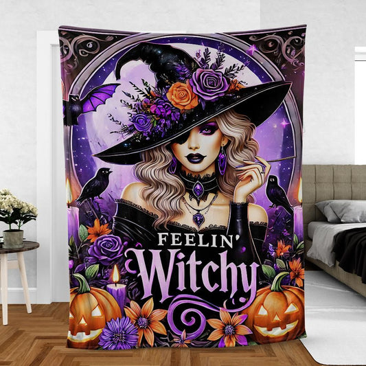 Spellbinding Witchy Blanket for Halloween & Magic Lovers-MoonChildWorld