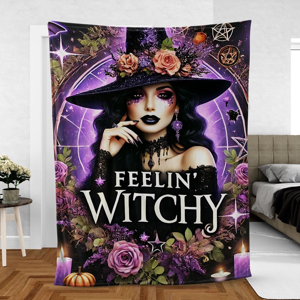 Spellbinding Witchy Blanket for Halloween & Magic Lovers-MoonChildWorld