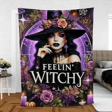Spellbinding Witchy Blanket for Halloween & Magic Lovers-MoonChildWorld