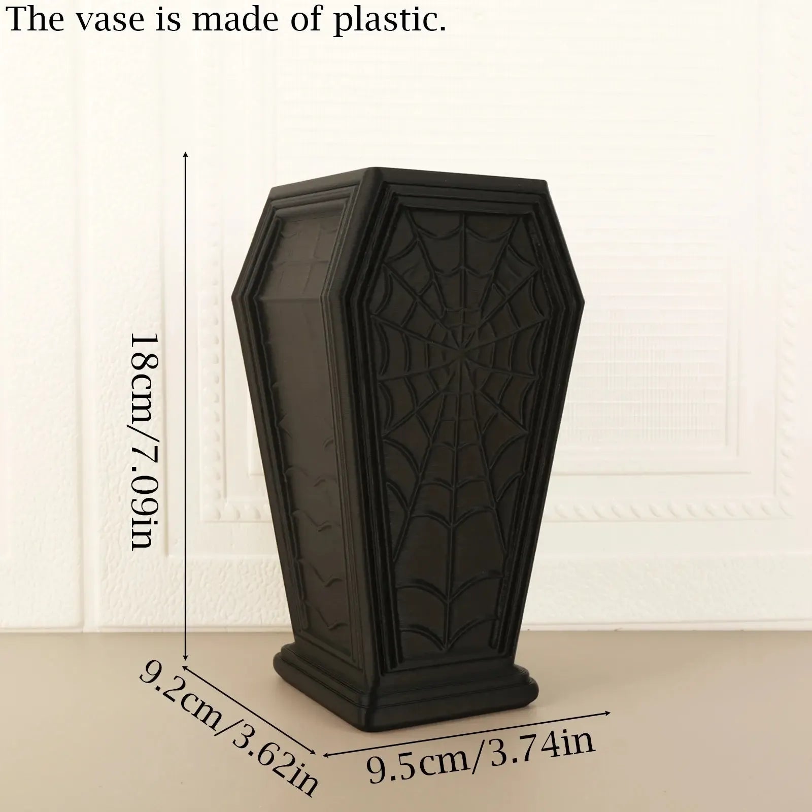 Coffin flower vase – witchy Halloween tabletop decor