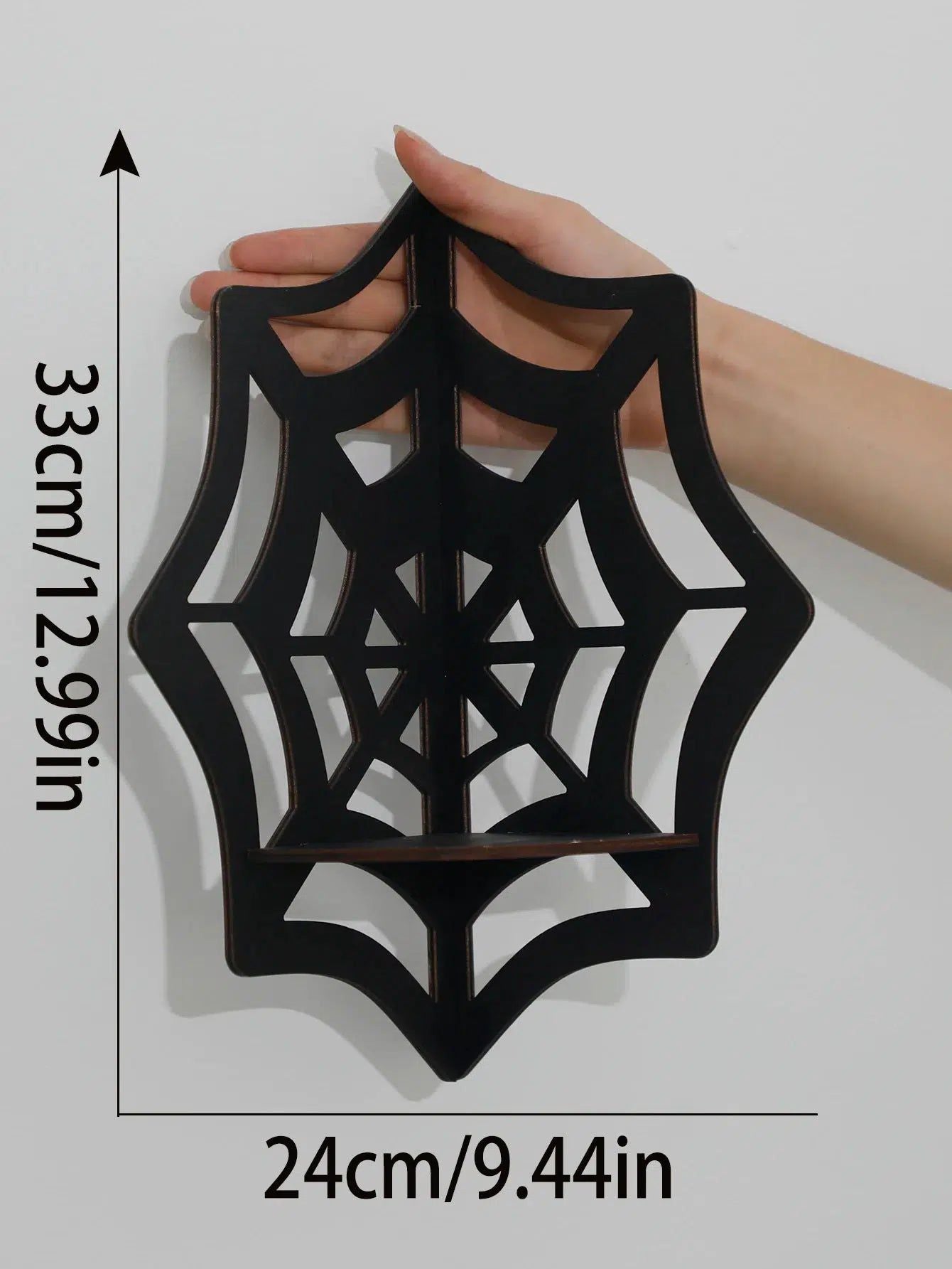 Spider Web Witch Shelf Gothic Halloween Wall Hanging-MoonChildWorld
