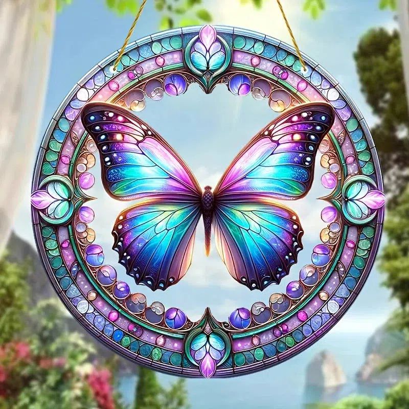 Spirit Butterfly Acrylic Sign Butterfly Window Decor Mystic Home Decor-MoonChildWorld