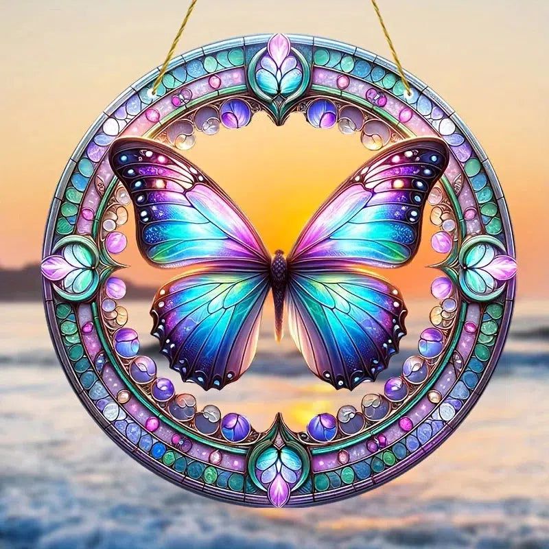 Spirit Butterfly Acrylic Sign Butterfly Window Decor Mystic Home Decor-MoonChildWorld