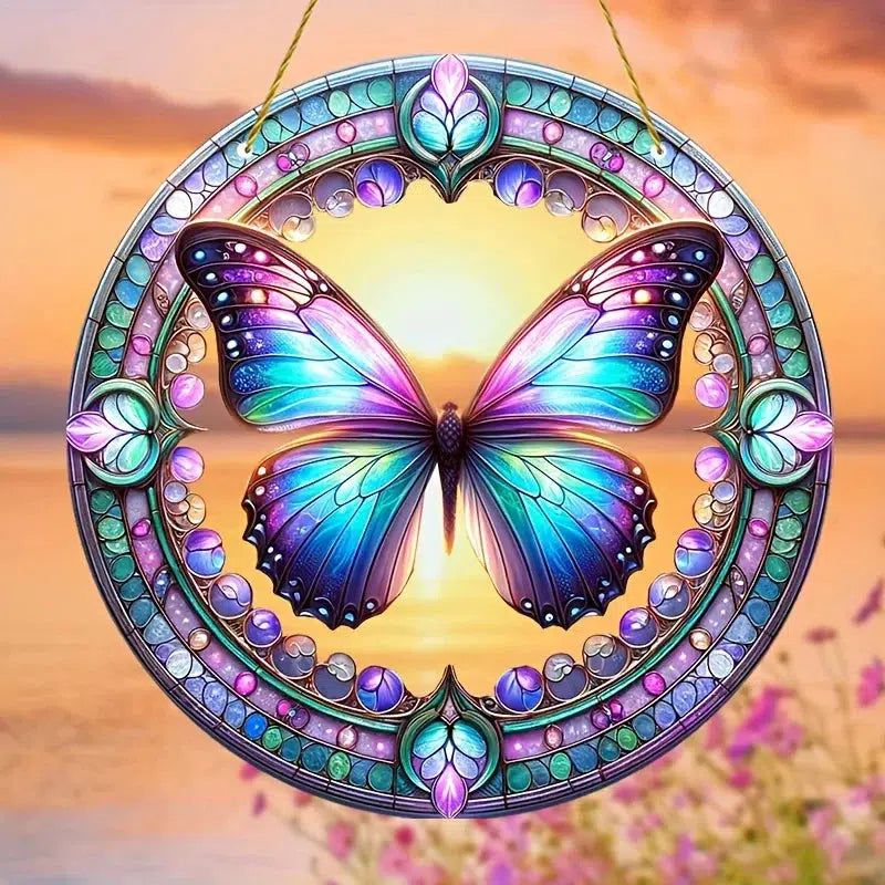 Spirit Butterfly Acrylic Sign Butterfly Window Decor Mystic Home Decor-MoonChildWorld