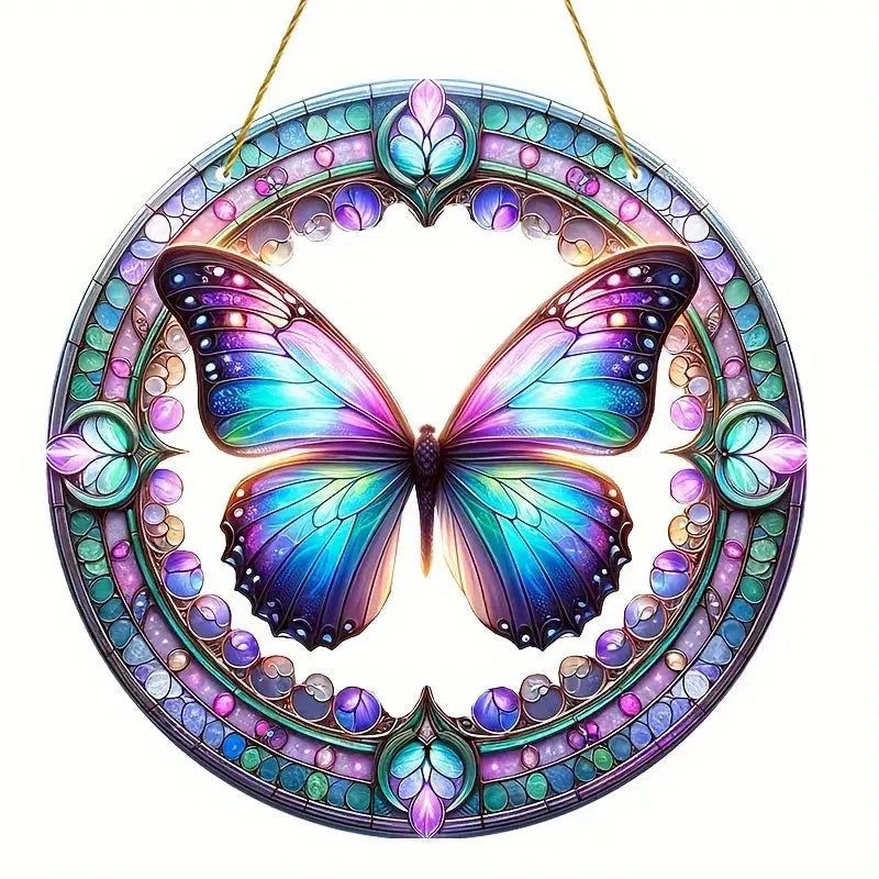 Spirit Butterfly Acrylic Sign Butterfly Window Decor Mystic Home Decor-MoonChildWorld