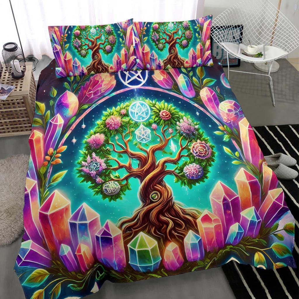 Spirit Celtic Tree of life Bedding Set for Wicca Pagan Decor-MoonChildWorld