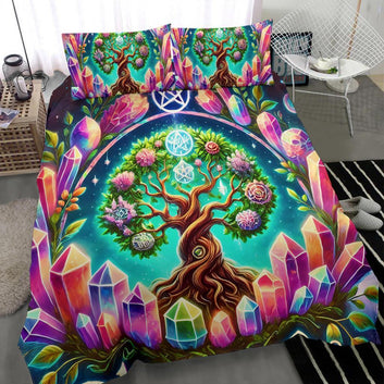 Spirit Celtic Tree of life Bedding Set for Wicca Pagan Decor-MoonChildWorld