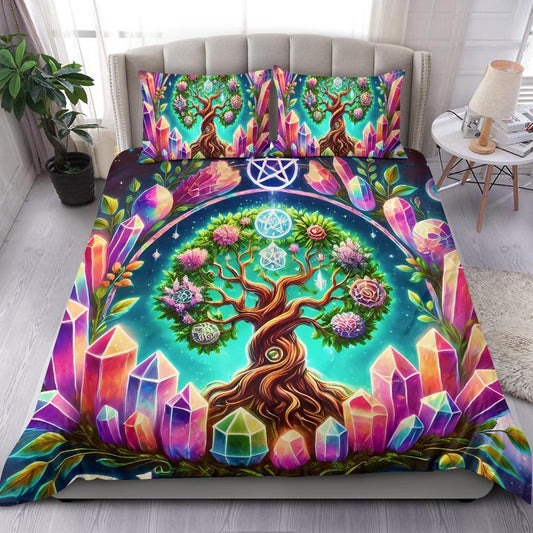 Spirit Celtic Tree of life Bedding Set for Wicca Pagan Decor-MoonChildWorld