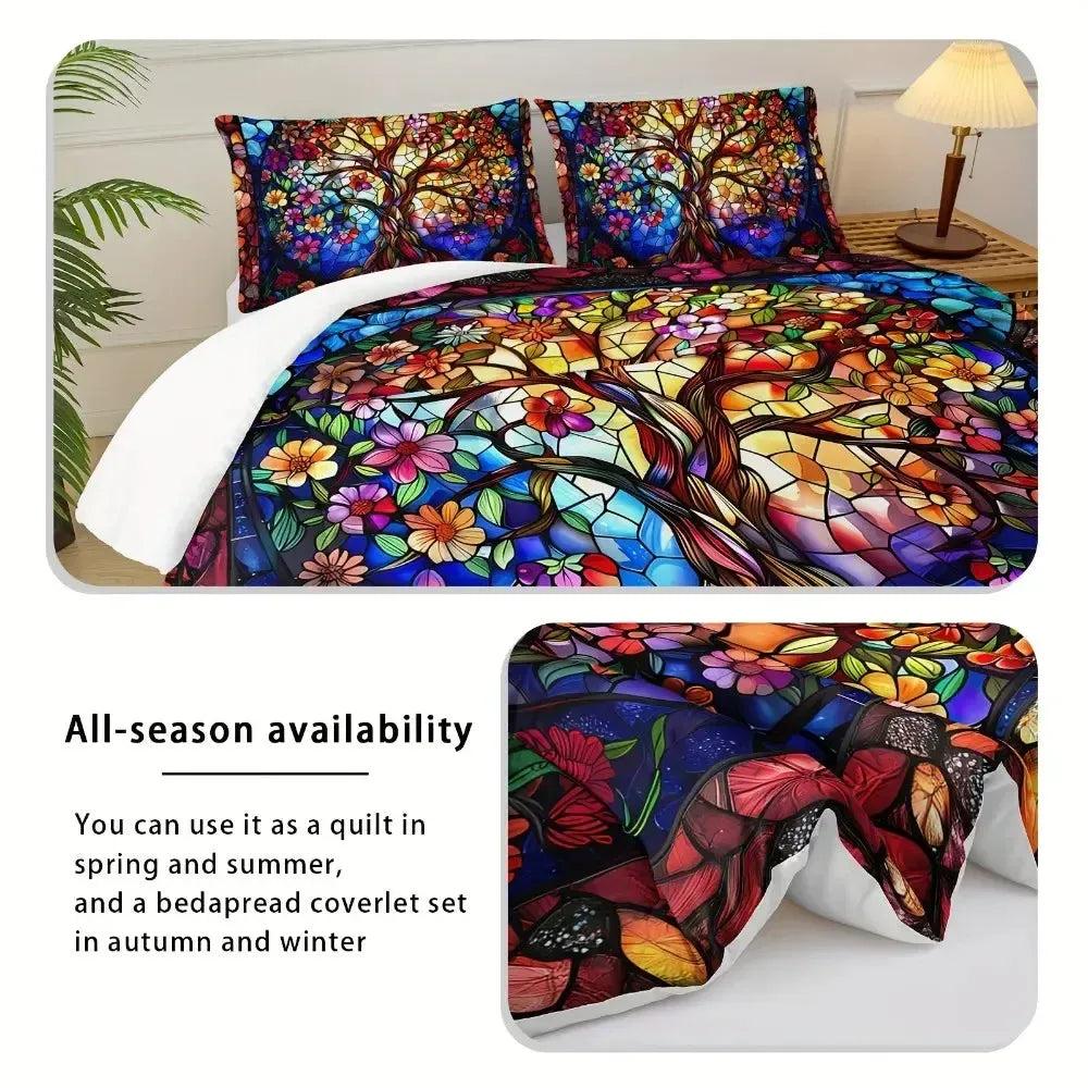 Spirit Celtic Tree of life Duvet Cover Pagan Bedding Set-MoonChildWorld