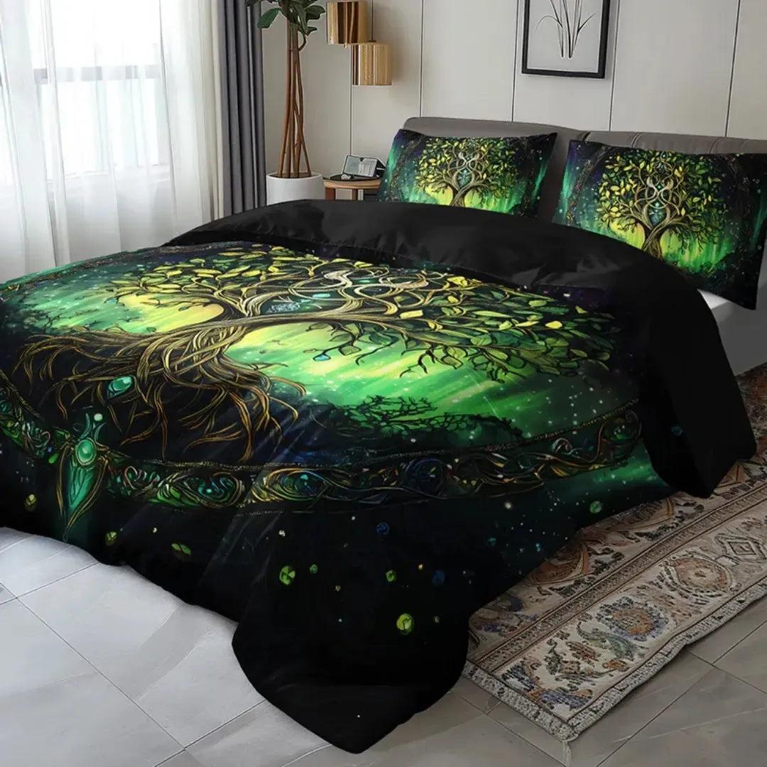 Spirit Celtic Tree of life Duvet Cover Pagan Bedding Set Wicca Home Decor-MoonChildWorld