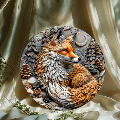 Spirit Fox Metal Sign Fox Home Decor-MoonChildWorld