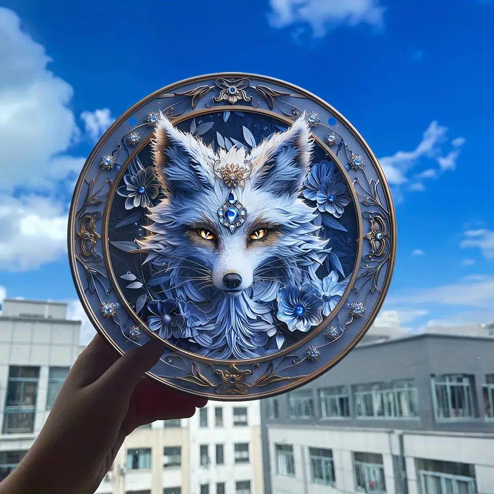 Spirit Fox Suncatcher Mystic Fox Acrylic Sign Window Decor-MoonChildWorld