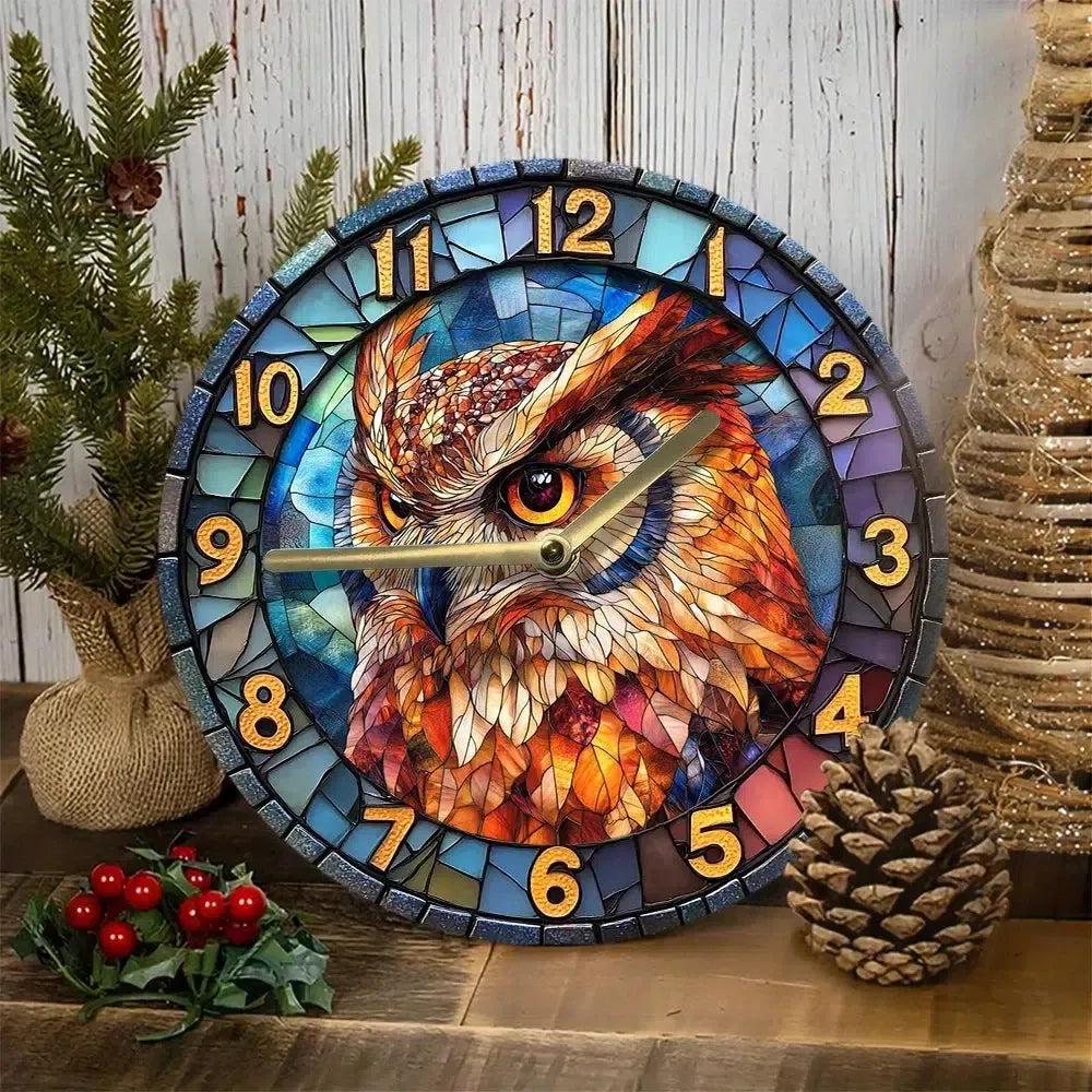 Spirit Owl Wall Clock Home Decor for Owl Lovers-MoonChildWorld