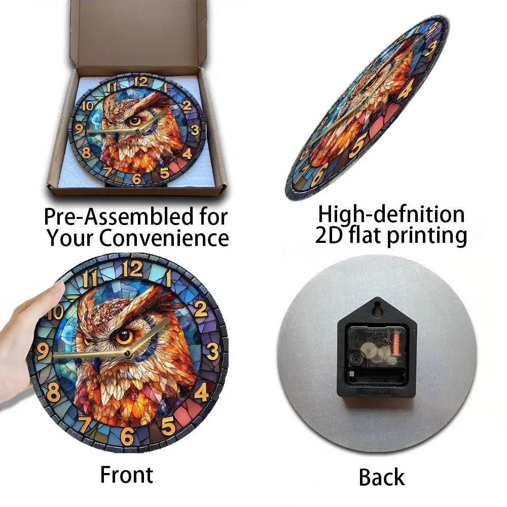 Spirit Owl Wall Clock Home Decor for Owl Lovers-MoonChildWorld