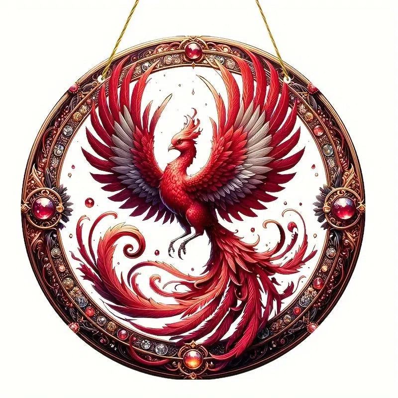 Spirit Phoenix Suncatcher Phoenix Acrylic Sign Phoenix Window Decor-MoonChildWorld