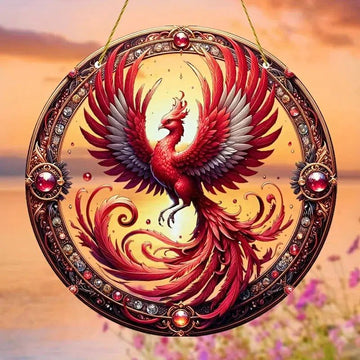 Spirit Phoenix Suncatcher Phoenix Acrylic Sign Phoenix Window Decor-MoonChildWorld