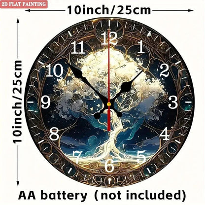 Spirit Tree of life Pagan Wall Clock Wicca Wall Decor-MoonChildWorld