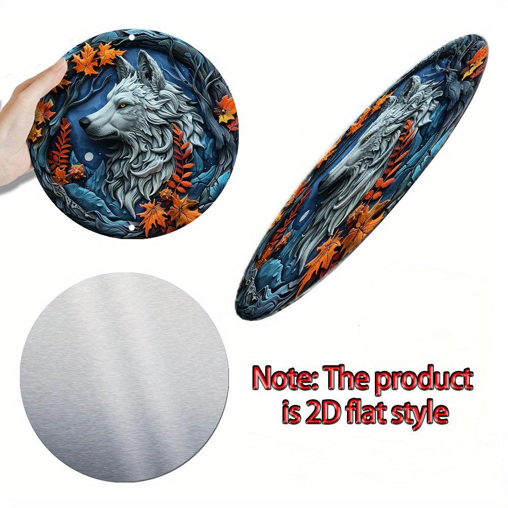 Spirit Wolf Metal Sign Witchy Home Decor-MoonChildWorld
