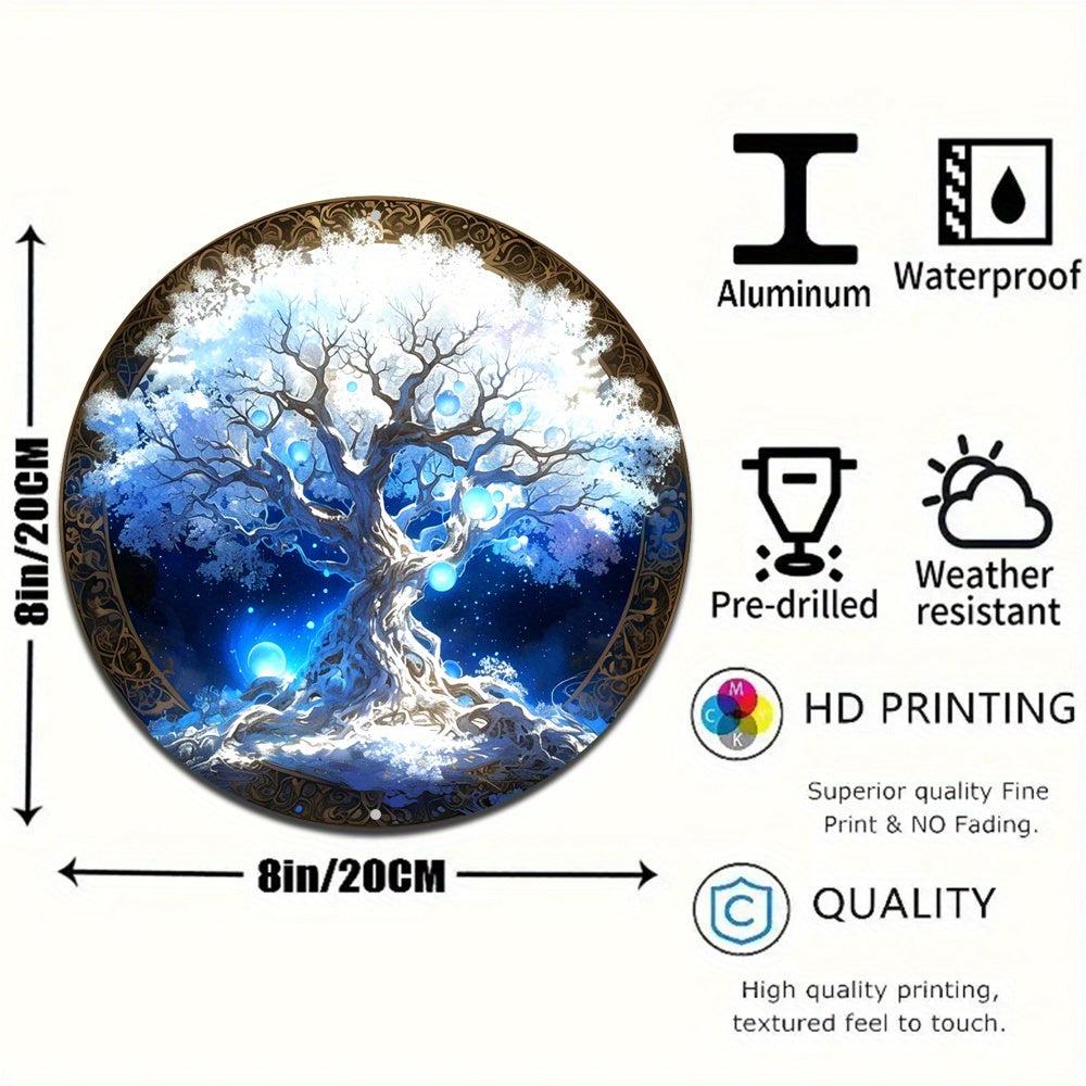 Spiritual Tree of Life Pagan Metal Sign-MoonChildWorld