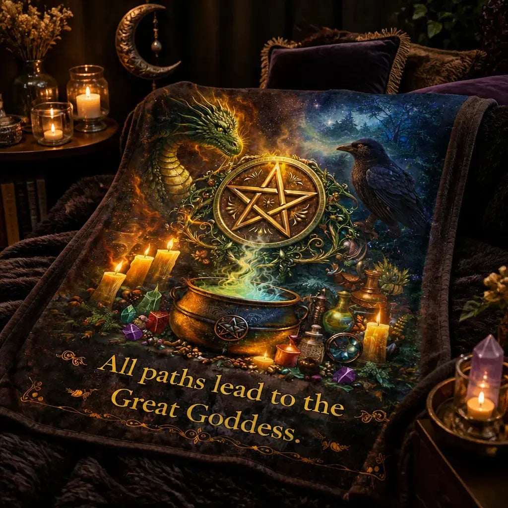 Spiritual Tree of Life Throw - Yggdrasil Inspired Blanket for Meditation & Sacred Spaces_mockup_3.webp