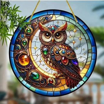 Spiritual suncatcher Mystic window decor Gothic window art Witchy Hanging Ornament for Christmas, Halloween-MoonChildWorld