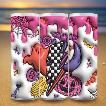 Spooky Halloween Skinny Tumbler Witchy Tumbler-MoonChildWorld