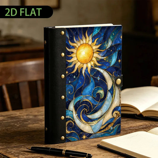 Stained Glass Sun Moon Journal - sun and moon journal - MoonChildWorld