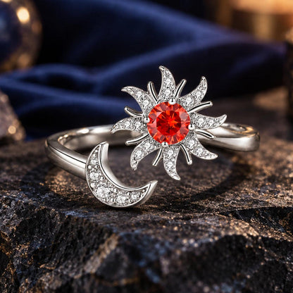 Sun Moon Adjustable Ring — ritual scene detail 3